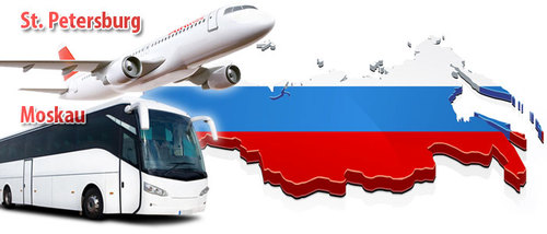 Städtreisen nach Moskau sind in - Karte St. Petersburg Moskau Bus Flug Russland Großbritannien Karte.