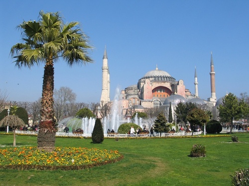 Urlaub Istanbul - Last Minute Reisen Türkei günstig buchen - hagia istanbul kirche palme reise sofia turkey türkei urlaub.