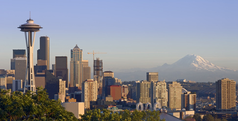 Seattle Hotels und Flug - USA Westküste Urlaubs- und Rundreisen nach Amerika günstig - Seattle, Space Needle, usa.