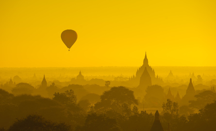 Urlaub Myanmar - Last Minute Reisen Asien günstig buchen - Myanmar, ballon, Asien.