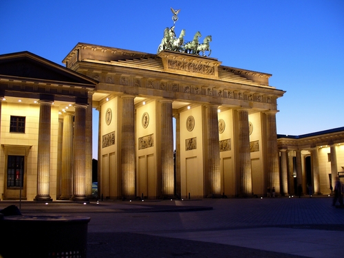 Berlin - die Hauptstadt Deutschlands - tor, abend, brandenburger, evening, gate, berlin .