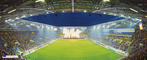 Busreisen - Auswärtsfahrt zu Dynamo Dresden - Dynamo Dresden, Stadion, Fussball, Dresden, Feuerwerk, Pyro.