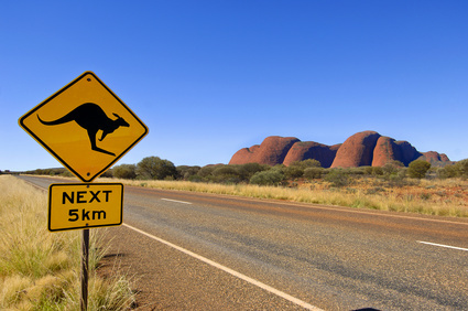 Australien- ein Traumziel für viele Reisenden - Kata Tjuṯa, Olgas, Berg, Australien, Schild, NEXT.