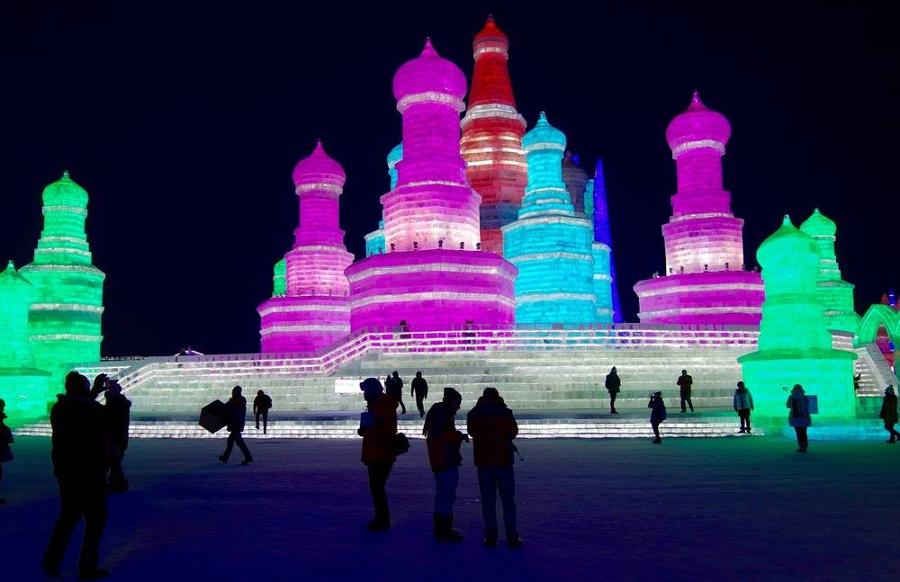 Das Eisfestival von Harbin in China Das Eisfestival von Harbin in China