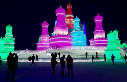 Das Eisfestival von Harbin in China