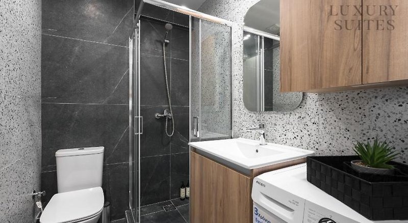 Adelle Apartments The Luxury Suites in Thessaloniki, Thessaloniki (Chalkidiki) Badezimmer