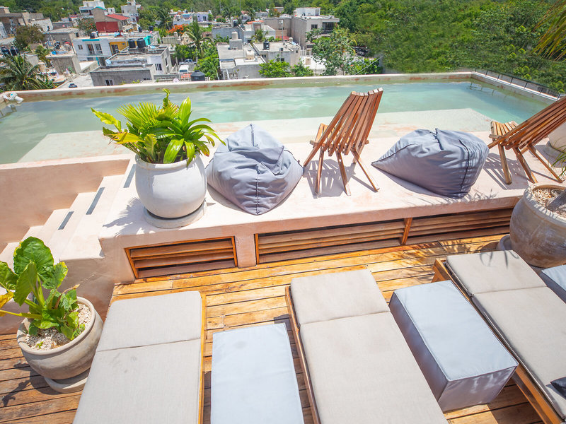 Nuee Tulum in Tulum, Cancun Terrasse