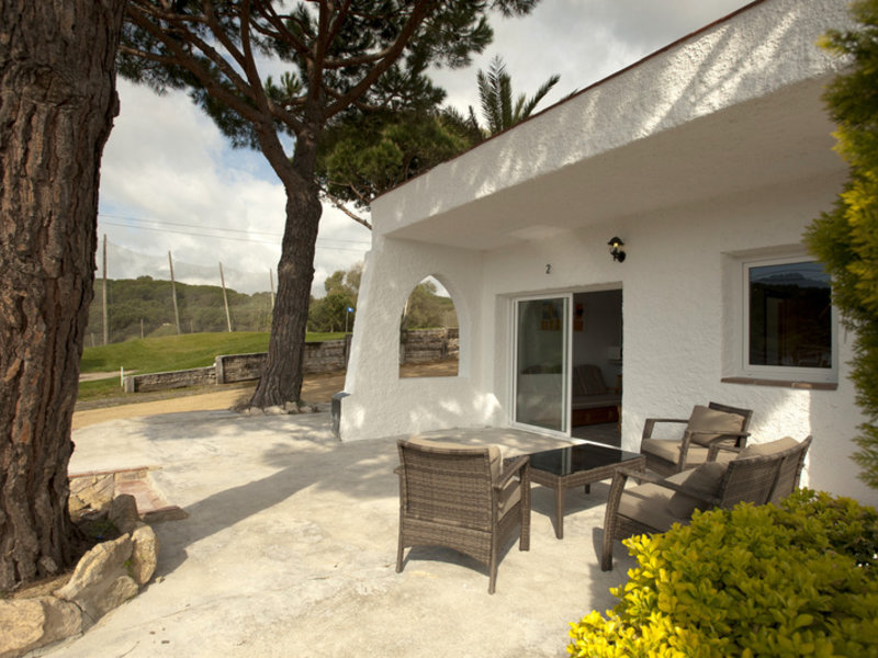 Bungalows Papalus in Lloret de Mar, Barcelona Terasse