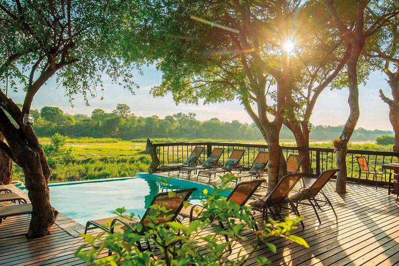 Umkumbe Safari Lodge in Sabi Sand Private Game Reserve, Nelspruit (Südafrika) / Kruger National Park Garten