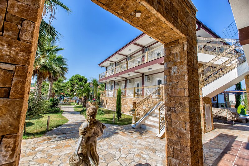 Greek Pride Hotel and Apartments in Skala Fourkas, Thessaloniki (Chalkidiki) Außenaufnahme