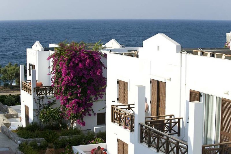 Maritimo Beach Hotel in Sisi, Kreta Terasse