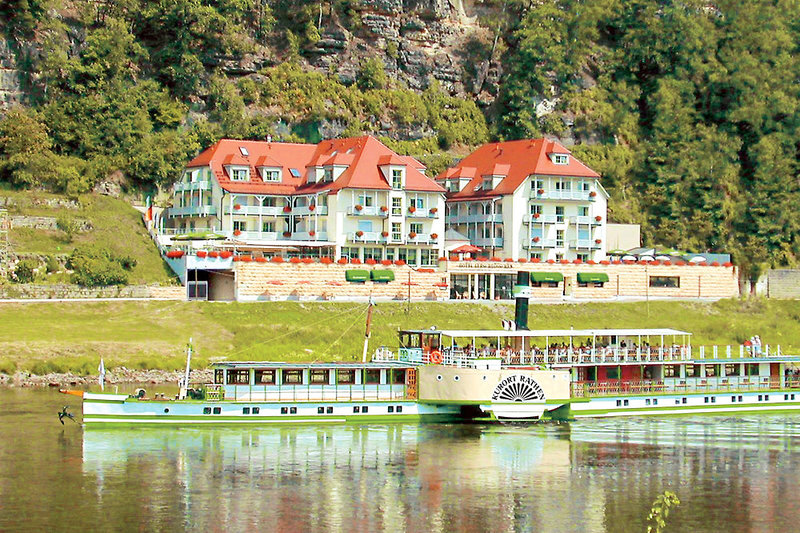 Hotel Elbschlösschen in Kurort Rathen, Außenaufnahme
