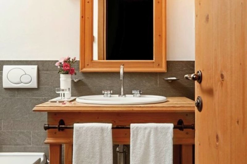 Rezia in Bormio, Mailand (Malpensa) Badezimmer