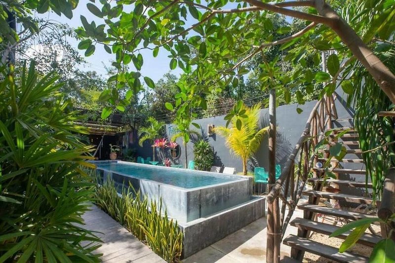 Turquoise Petit Hotel in Tulum, Cancun Terrasse