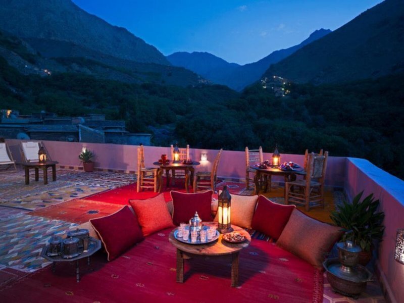 Riad Atlas Toubkal in Imlil, Marrakesch (Marokko) Außenaufnahme