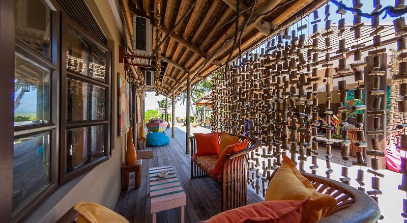 Villas des Alizes in Insel Praslin, Mahe, Seychellen Lounge/Empfang