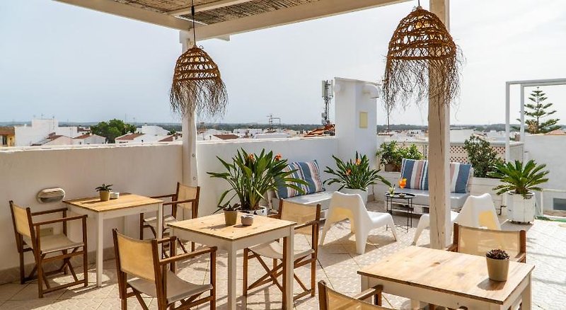 Menurka Hostel in Ciutadella, Menorca (Mahon) Terrasse