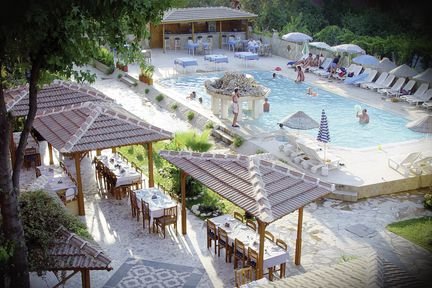 Hotel Truva in Calis Beach, Dalaman Terasse