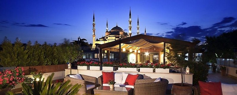 Hotel Sari Konak in Istanbul, Istanbul Terasse