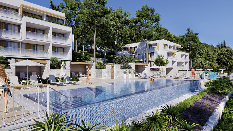 Valamar Girandella Resort Premium Villas in Rabac, Pula (Kroatien) Pool