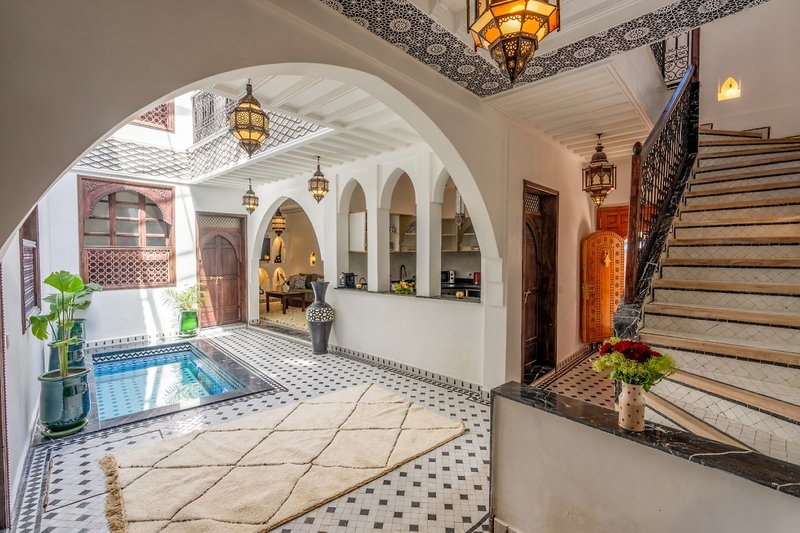 Riad Nostalgia in Marrakesch, Marrakesch (Marokko) Lounge/Empfang