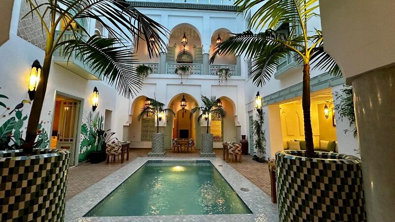 Riad Assouel in Marrakesch, Marrakesch (Marokko) Außenaufnahme Riad Assouel in Marrakesch, Marrakesch (Marokko) Außenaufnahme