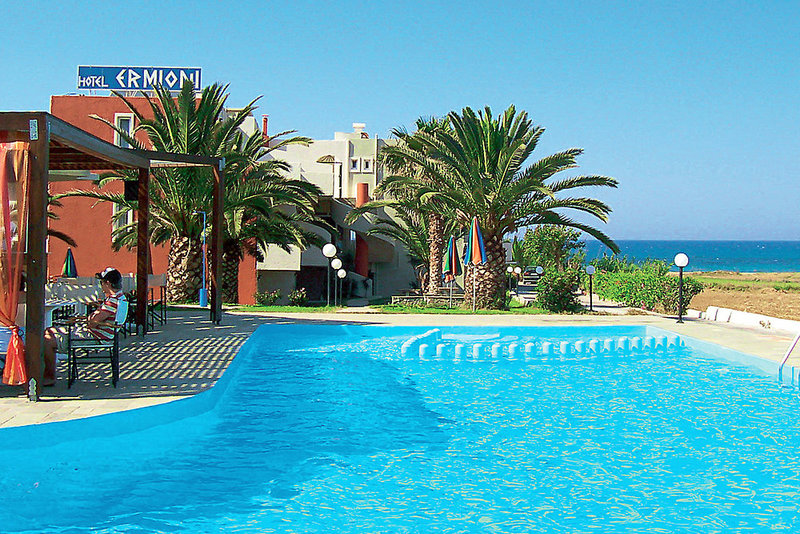 Ermioni Beach Hotel in Georgioupoli, Heraklion (Kreta) Pool