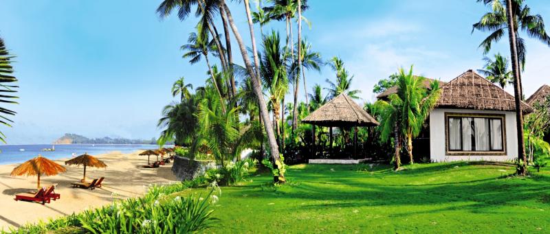 Ngapali Bay Villas und Spa in Ngapali Beach, Thandwe (Myanmar) Garten