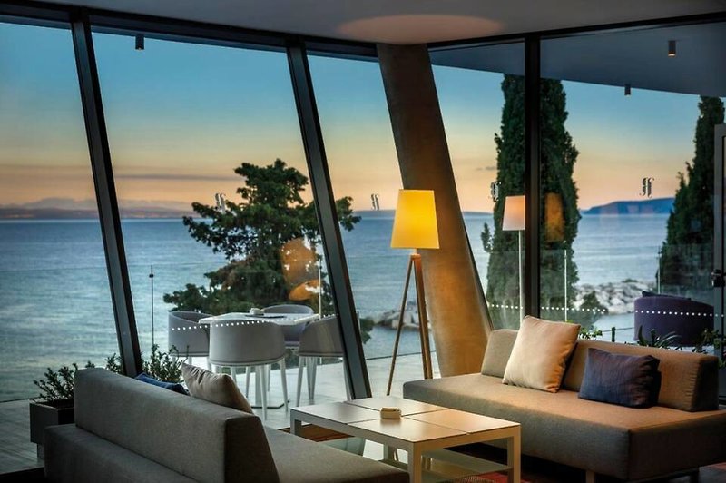Hotel Icici in Icici, Rijeka (Kroatien) Terrasse