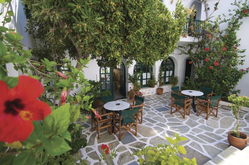Kalypso in Naoussa, Santorini Terasse