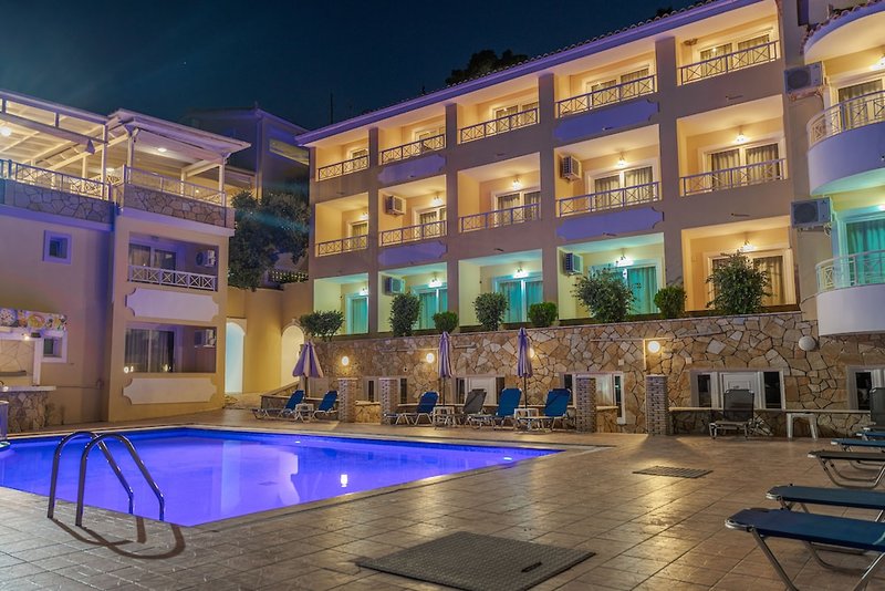 Nefeli Beach Hotel in Argassi, Zakynthos Außenaufnahme