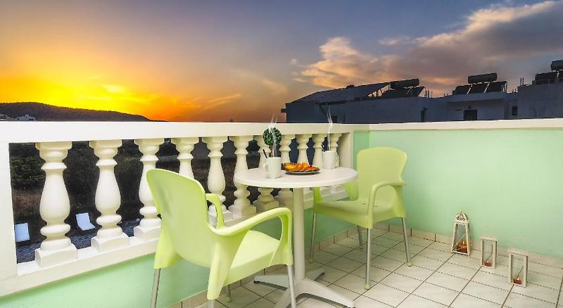 Ilios Studios in Stalida, Chania (Kreta) Terrasse