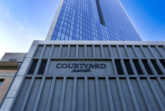 Courtyard Long Island City/New York Manhattan View in New York City, New York (John F Kennedy) Außenaufnahme