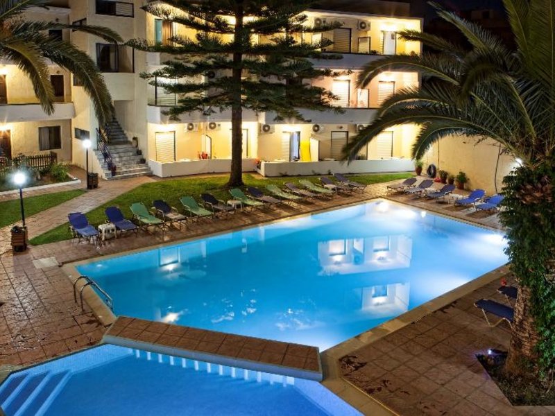 Cretan Sun Hotel & Apartments in Platanias (Rethymnon), Chania (Kreta) Pool