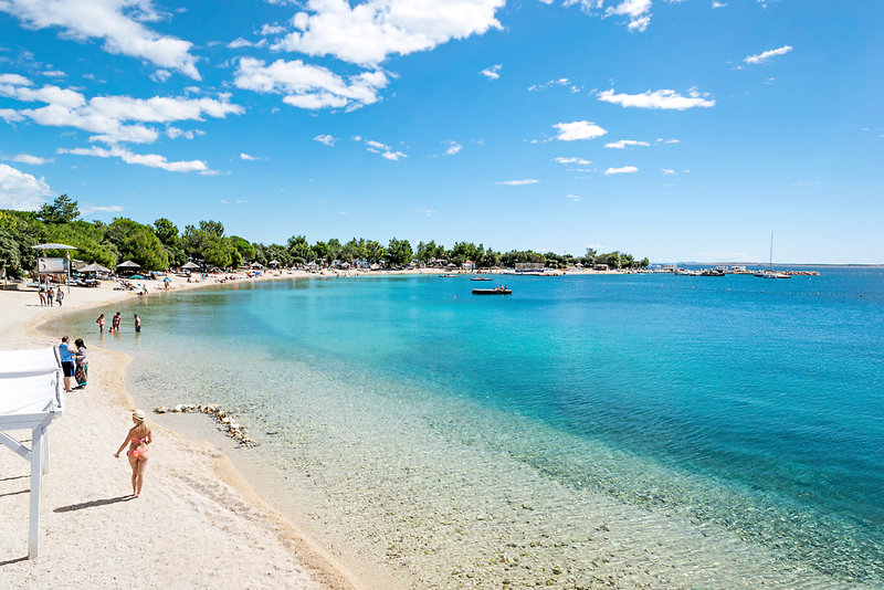 Camping Village Simuni in Simuni, Zadar (Kroatien) Strand