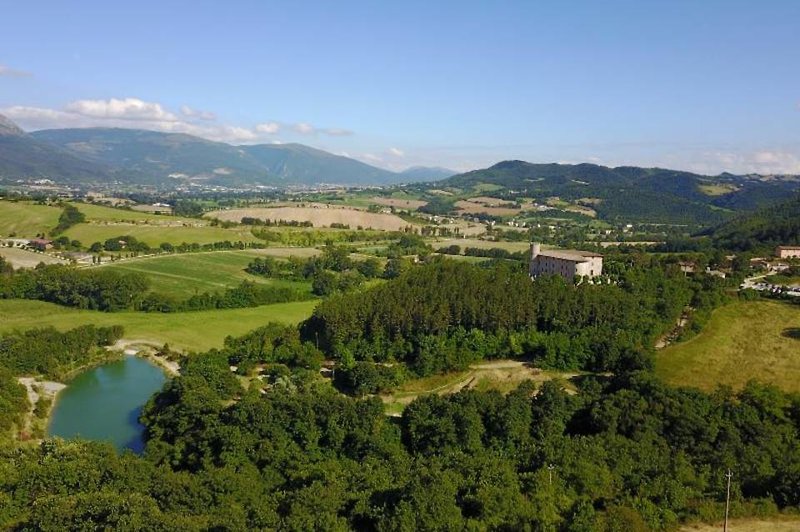 Castello di Baccaresca in Gubbio, Perugia Landschaft