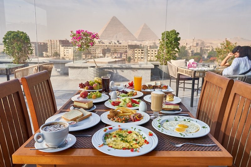New Pyramid Front Hotel in Gizeh, Kairo Restaurant