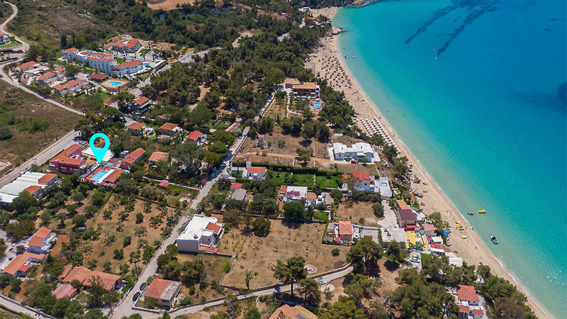 Makris Yialos Apartments in Lassi, Kefalonia Luftaufnahme