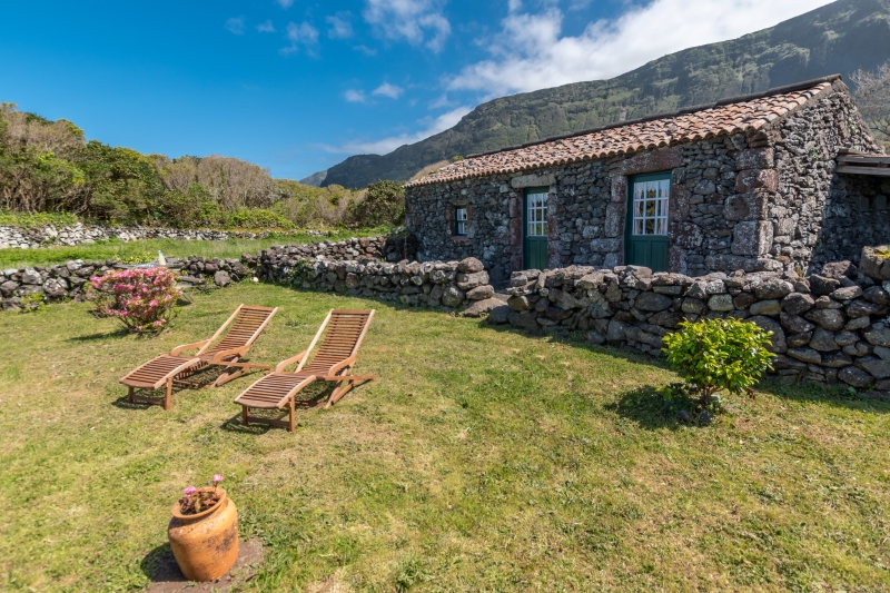 Aldeia Da Cuada in Fajã Grande, Ponta Delgada (Azoren) Garten