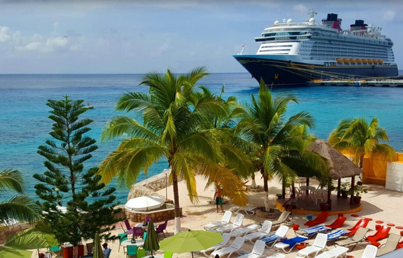 Hotel Barracuda in Cozumel, Cancun Strand