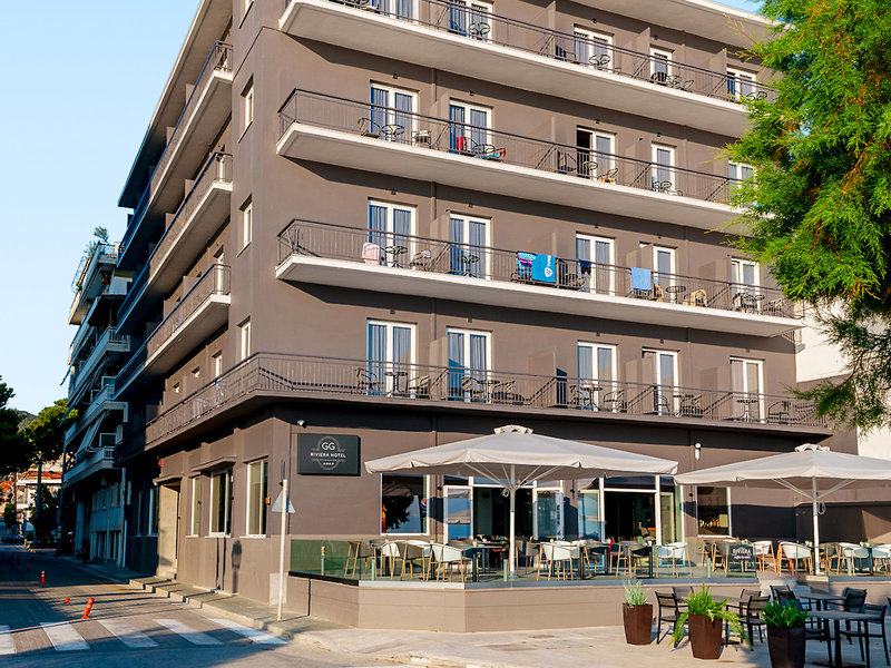 Riviera Hotel in Xylokastro, Athen Außenaufnahme