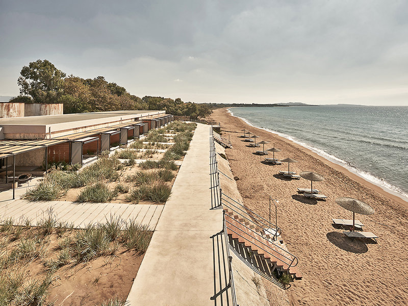 Dexamenes Seaside Hotel in Amaliada, Araxos (Pelepones) Strand