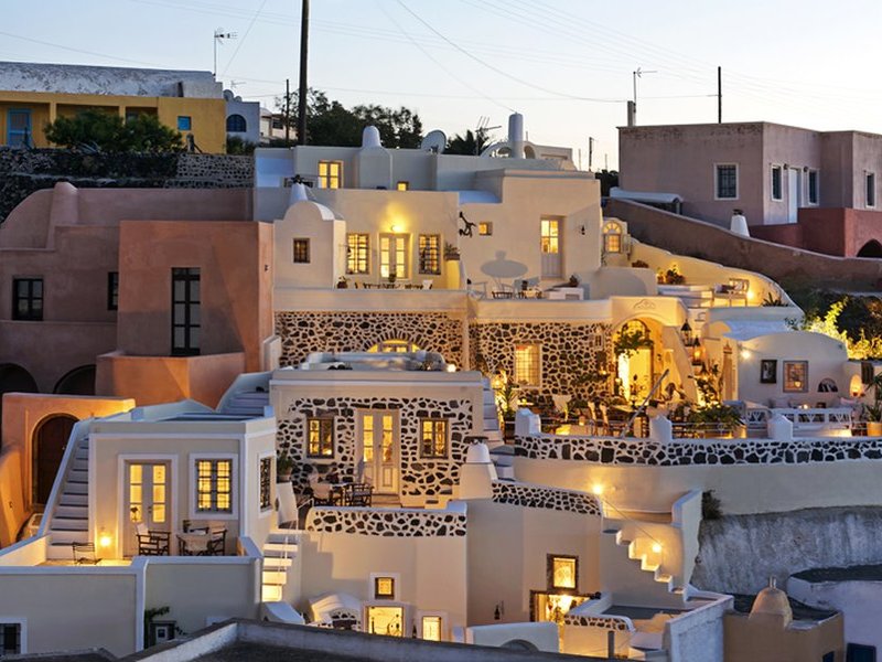 Heliophos Boutique Hotel in Oia, Santorini Außenaufnahme