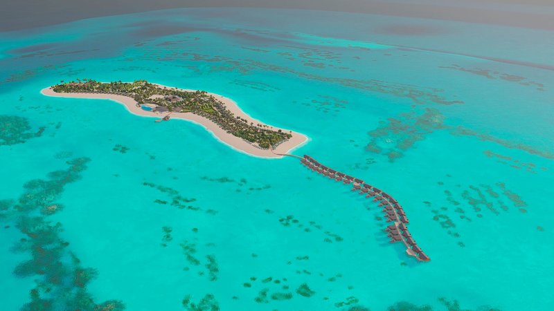 Joy Island in Joy Island, Malediven Landschaft