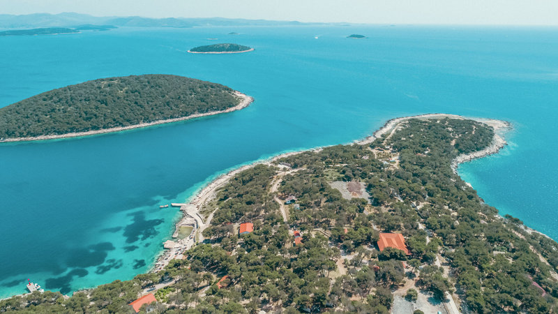 Obonjan in Insel Obonjan, Split (Kroatien) Landschaft