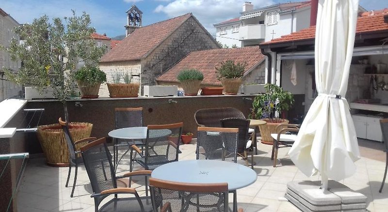 House Klaudija in Trogir, Split (Kroatien) Terrasse