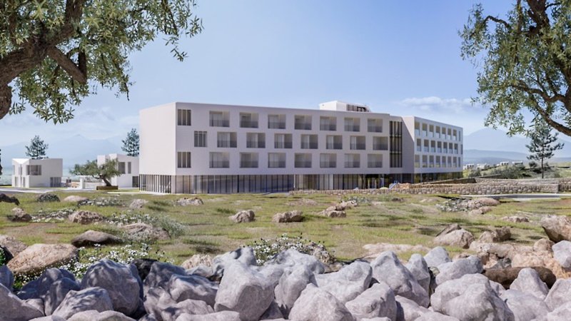 Hotel Olea in Novalja, Zadar (Kroatien) Außenaufnahme