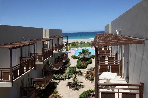 Ilian Beach Studio Apartments in Rethymno, Heraklion (Kreta) Terasse