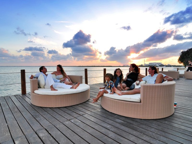 Sunset Marina Resort & Yacht Club in Cancún, Cancun Terasse