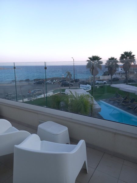 Jonium Hotel in Marina di Pulsano, Bari Terrasse